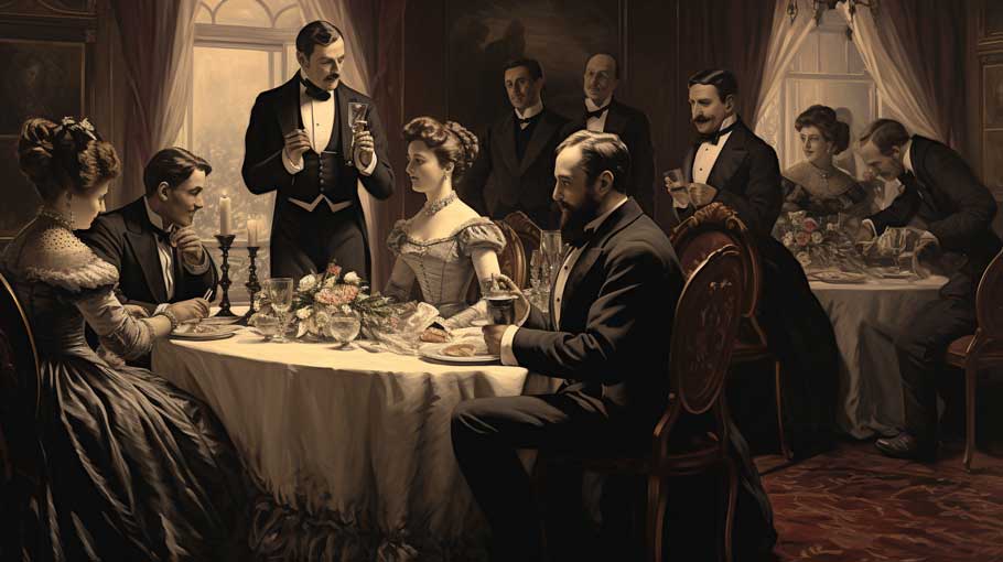 Victorian society illustration